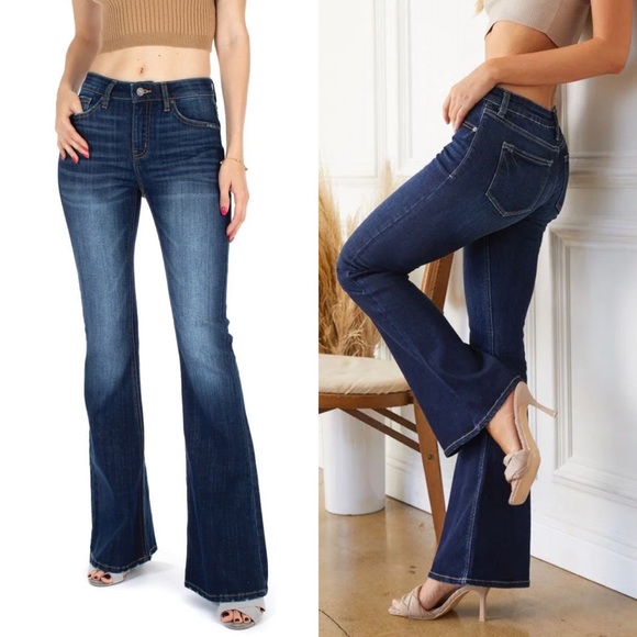 KanCan Denim - KANCAN mid rise boot cut women’s jean darker wash size 25